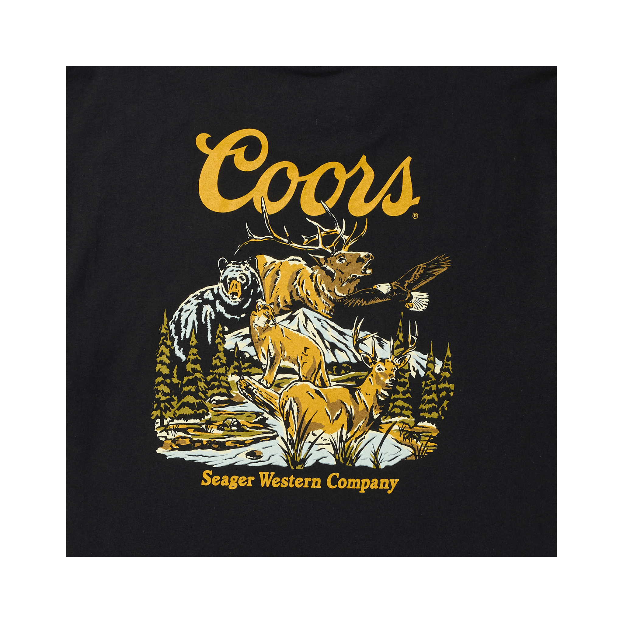 Seager X Coors Banquet Preserve Tee Black - Smartgoodsstore