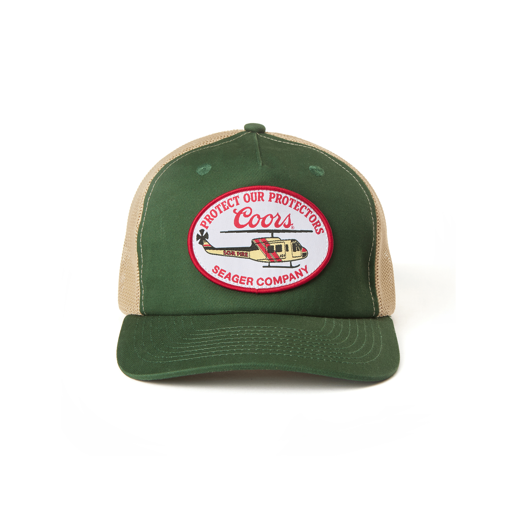 Seager X Coors Banquet Helo Trucker Green - Smartgoodsstore