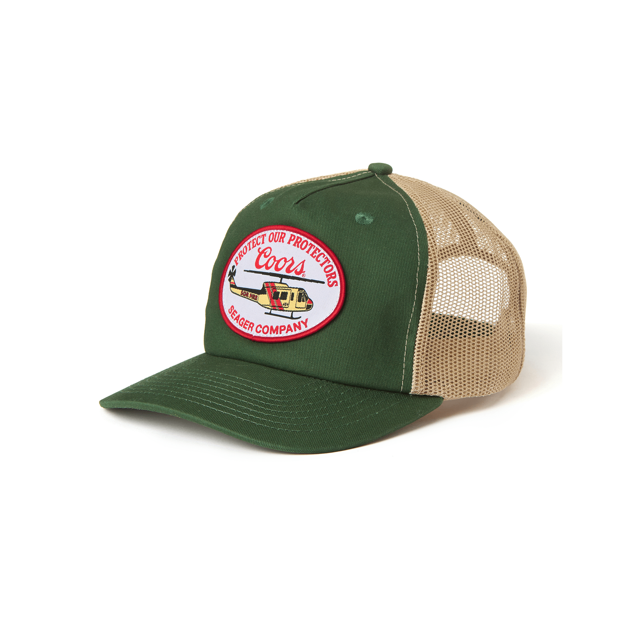 Seager X Coors Banquet Helo Trucker Green - Smartgoodsstore