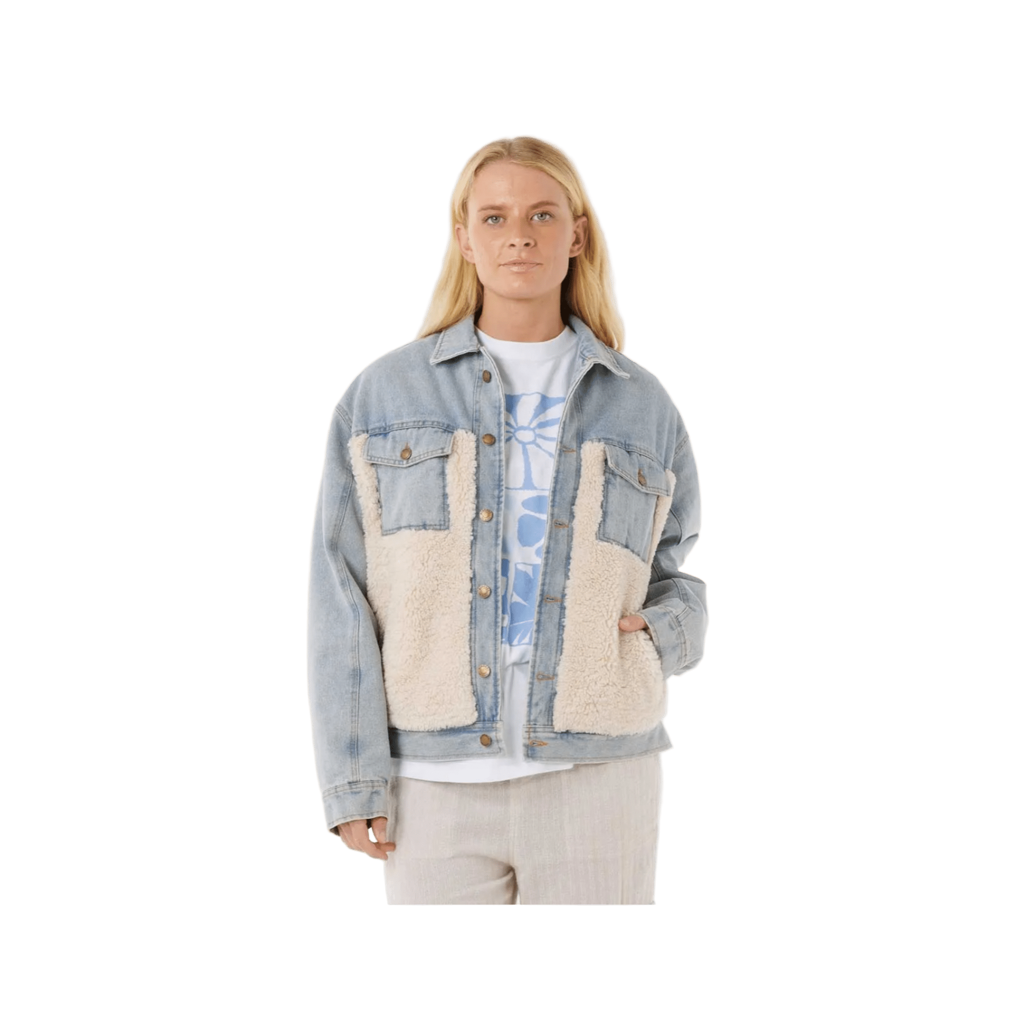 Rip Curl - Cruisin Sherpa Denim Jacket - Smartgoodsstore