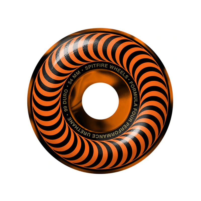 Spitfire Classic Swirl F499 Black/Orange - 52mm - Smartgoodsstore